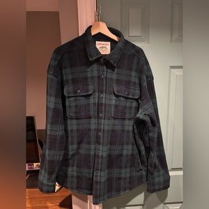 Super soft plaid shirt jacket